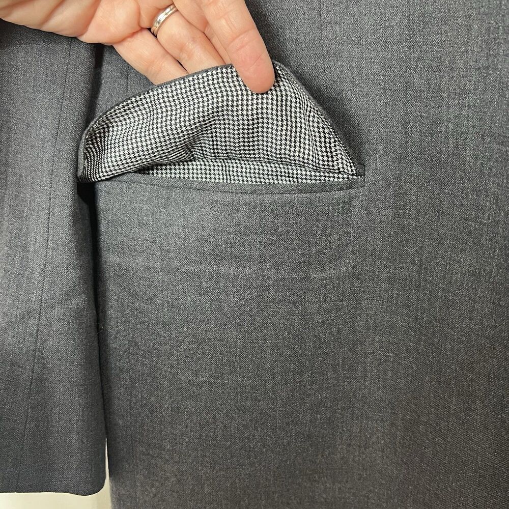 John Varvatos Blazer Dark Gray SOHO Fit Wool Men’s 44R - Picture 3 of 13